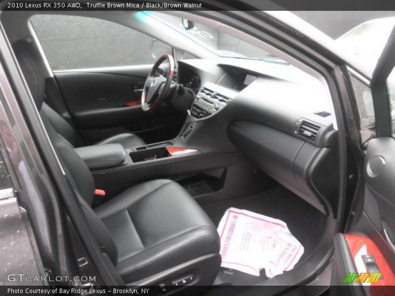 Truffle Brown Mica / Black/Brown Walnut 2010 Lexus RX 350 AWD