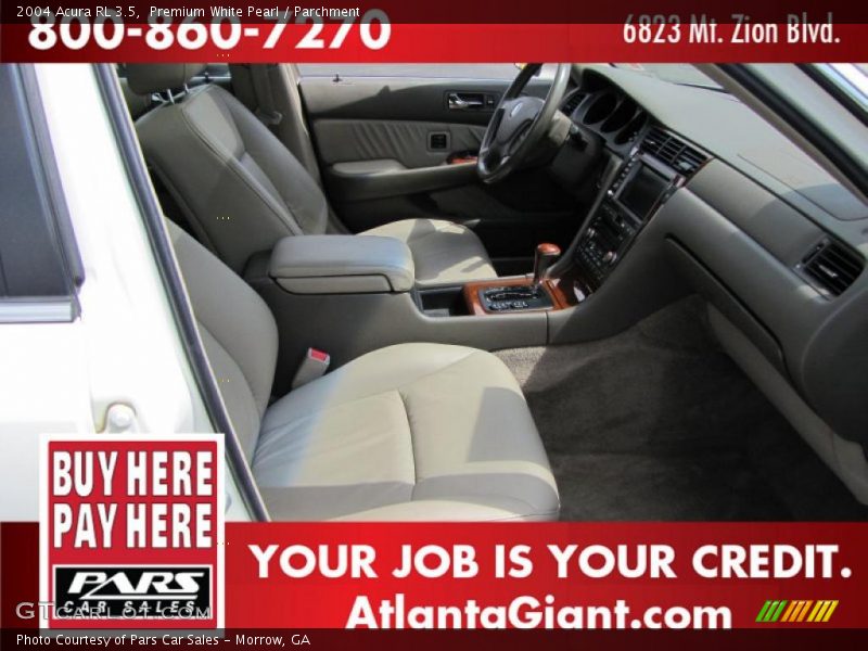 Premium White Pearl / Parchment 2004 Acura RL 3.5