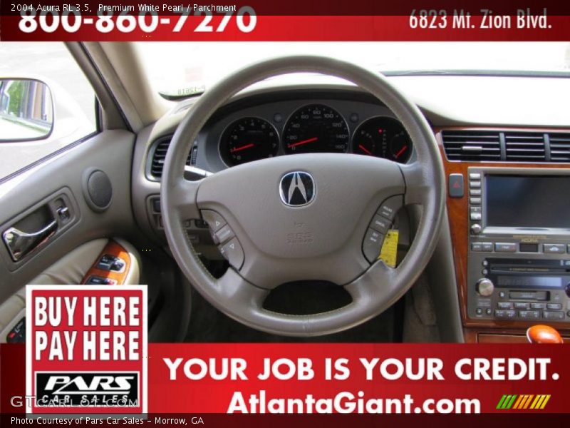 Premium White Pearl / Parchment 2004 Acura RL 3.5