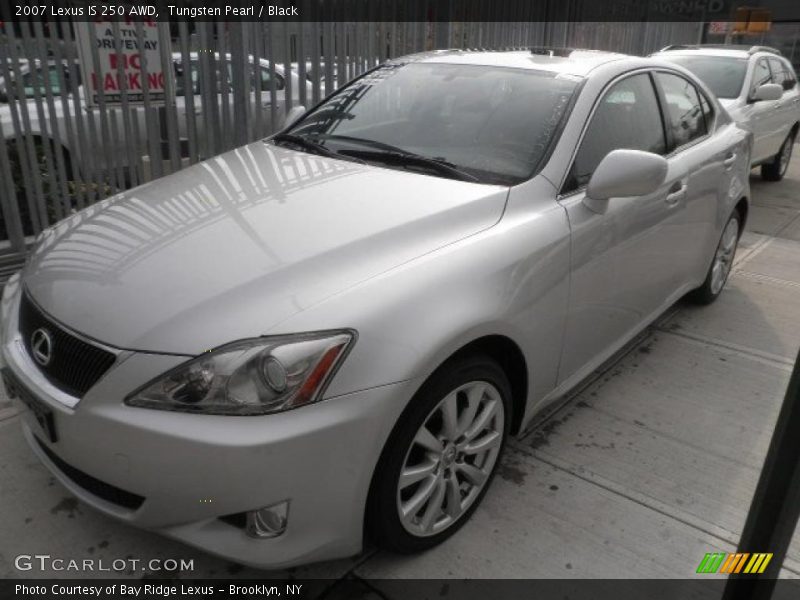 Tungsten Pearl / Black 2007 Lexus IS 250 AWD