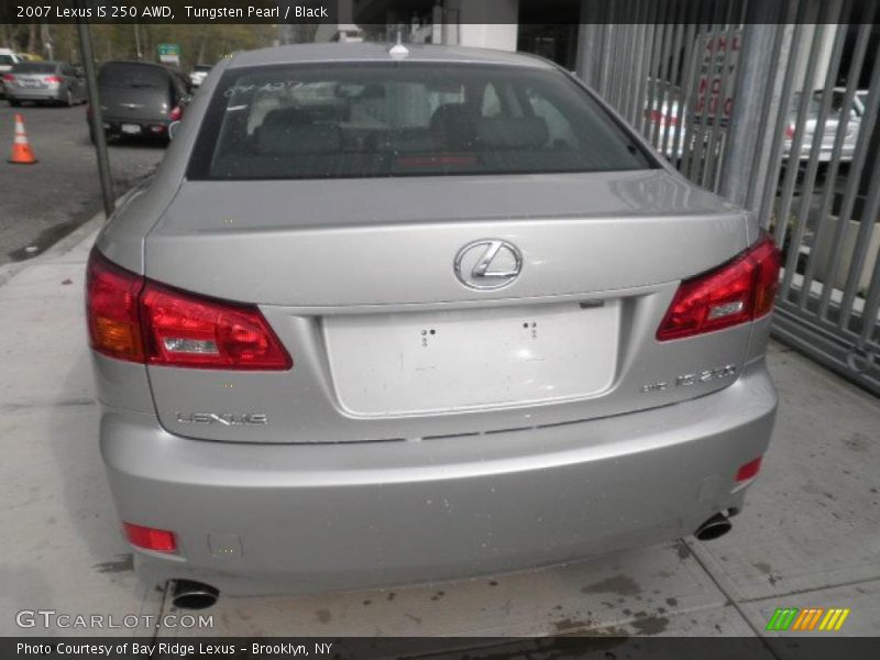 Tungsten Pearl / Black 2007 Lexus IS 250 AWD