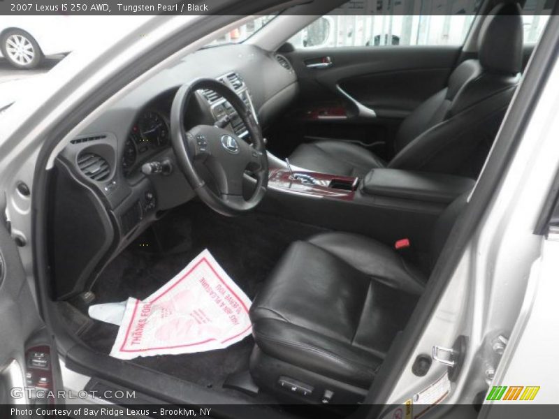 Tungsten Pearl / Black 2007 Lexus IS 250 AWD