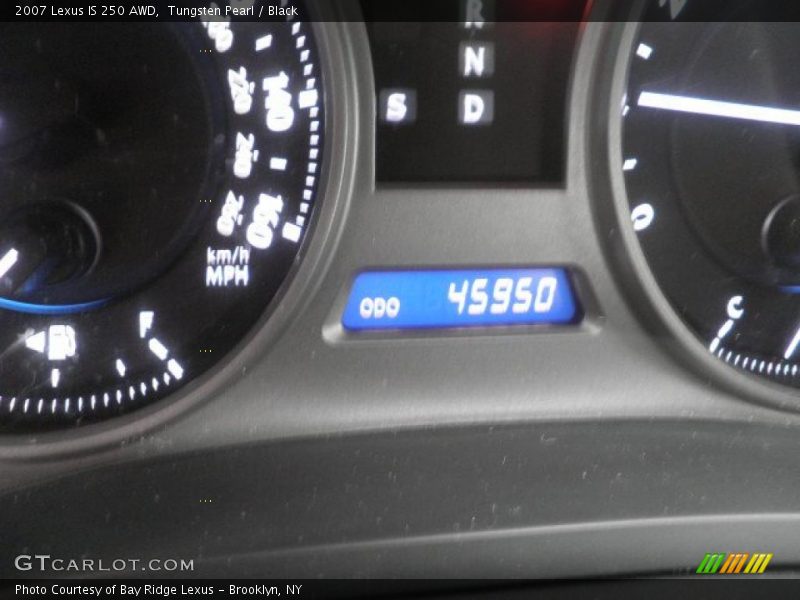 Tungsten Pearl / Black 2007 Lexus IS 250 AWD