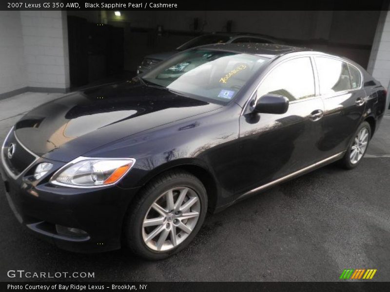 Black Sapphire Pearl / Cashmere 2007 Lexus GS 350 AWD