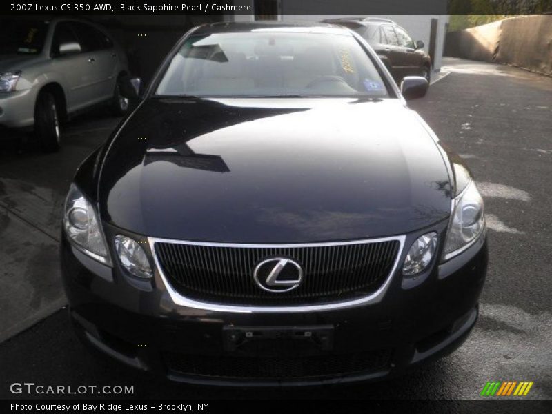 Black Sapphire Pearl / Cashmere 2007 Lexus GS 350 AWD