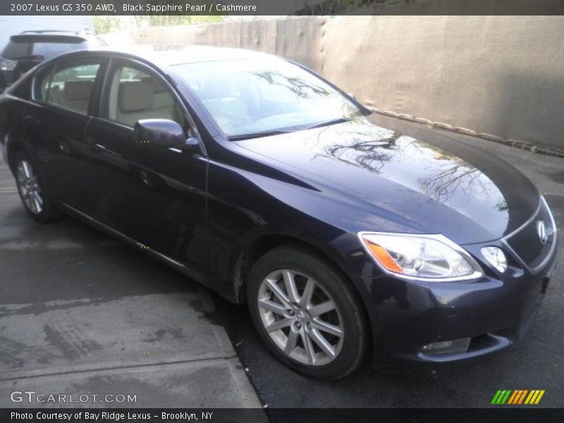 Black Sapphire Pearl / Cashmere 2007 Lexus GS 350 AWD