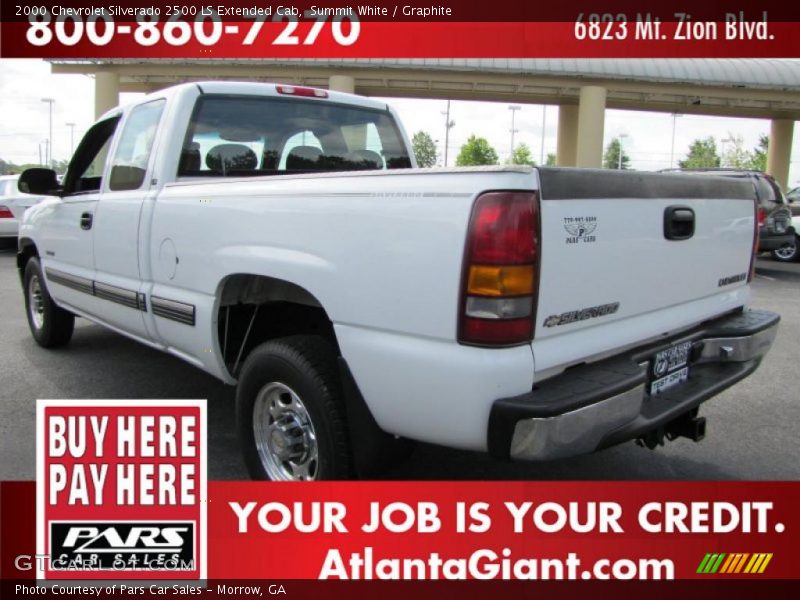 Summit White / Graphite 2000 Chevrolet Silverado 2500 LS Extended Cab