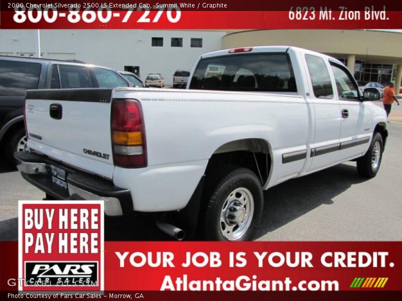 Summit White / Graphite 2000 Chevrolet Silverado 2500 LS Extended Cab