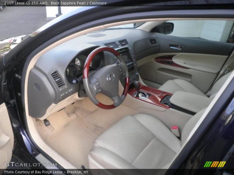 Black Sapphire Pearl / Cashmere 2007 Lexus GS 350 AWD