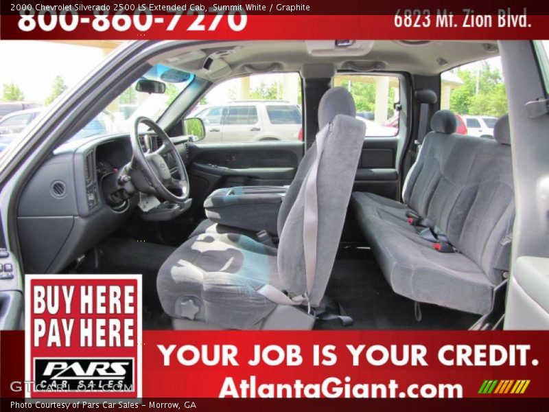 Summit White / Graphite 2000 Chevrolet Silverado 2500 LS Extended Cab