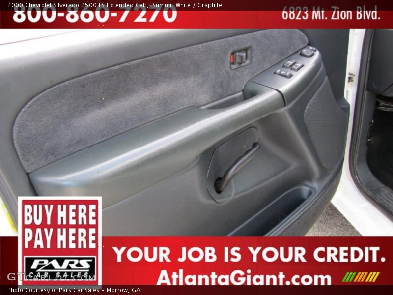 Summit White / Graphite 2000 Chevrolet Silverado 2500 LS Extended Cab