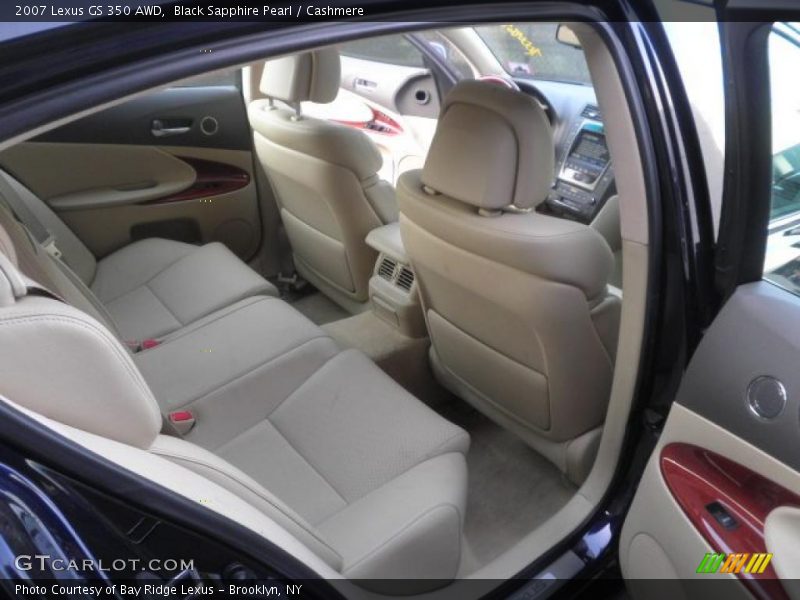 Black Sapphire Pearl / Cashmere 2007 Lexus GS 350 AWD