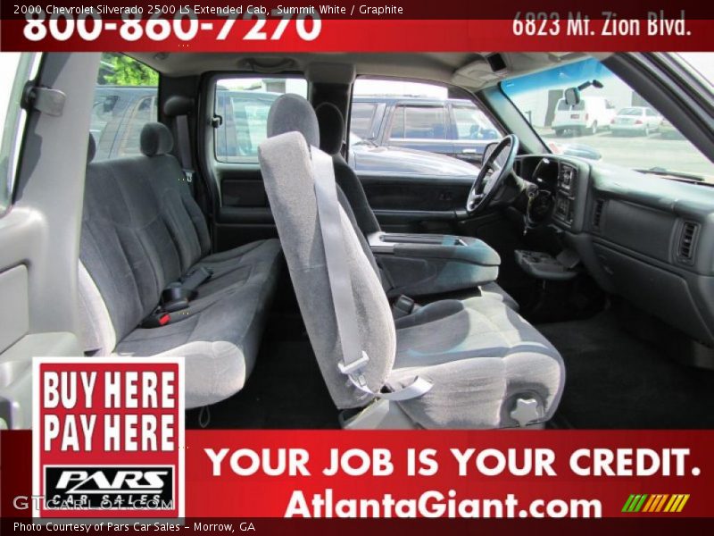 Summit White / Graphite 2000 Chevrolet Silverado 2500 LS Extended Cab