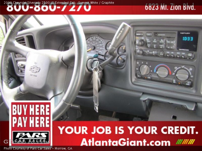Summit White / Graphite 2000 Chevrolet Silverado 2500 LS Extended Cab