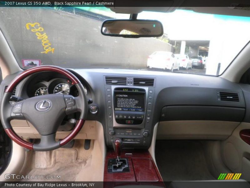 Black Sapphire Pearl / Cashmere 2007 Lexus GS 350 AWD
