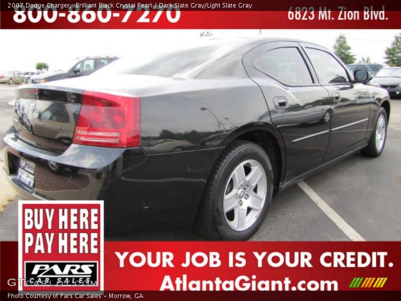 Brilliant Black Crystal Pearl / Dark Slate Gray/Light Slate Gray 2007 Dodge Charger