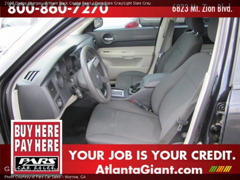 Brilliant Black Crystal Pearl / Dark Slate Gray/Light Slate Gray 2007 Dodge Charger
