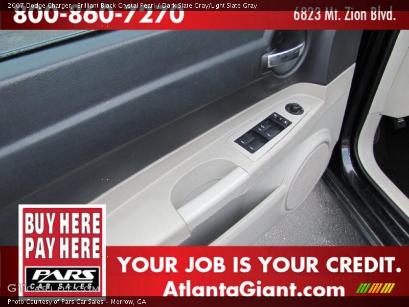 Brilliant Black Crystal Pearl / Dark Slate Gray/Light Slate Gray 2007 Dodge Charger