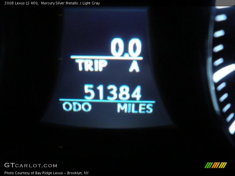 Mercury Silver Metallic / Light Gray 2008 Lexus LS 460