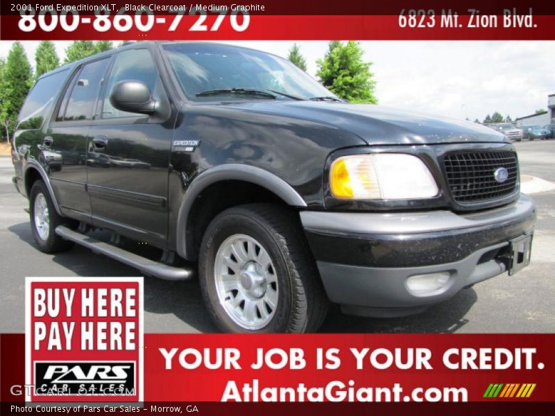 Black Clearcoat / Medium Graphite 2001 Ford Expedition XLT
