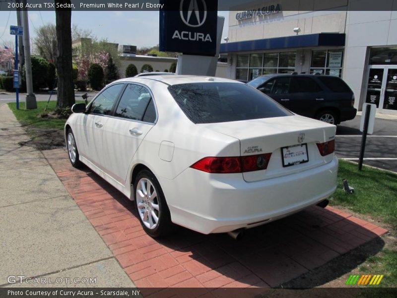 Premium White Pearl / Ebony 2008 Acura TSX Sedan