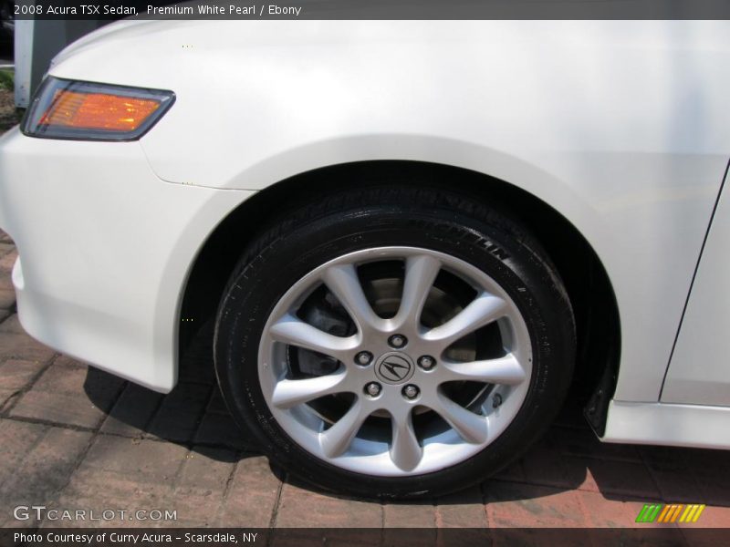 Premium White Pearl / Ebony 2008 Acura TSX Sedan