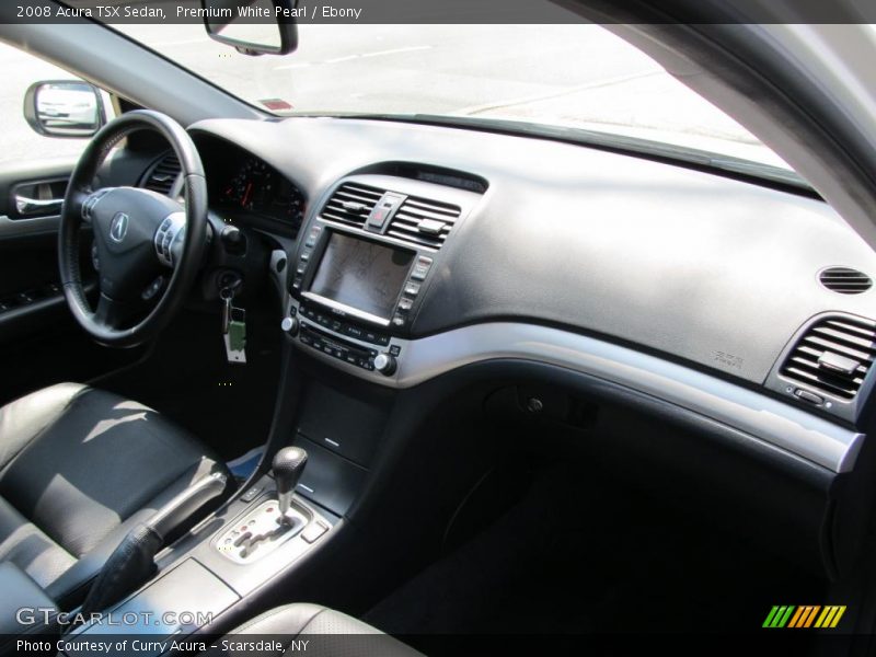 Premium White Pearl / Ebony 2008 Acura TSX Sedan