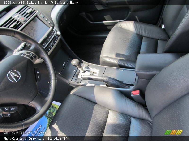 Premium White Pearl / Ebony 2008 Acura TSX Sedan