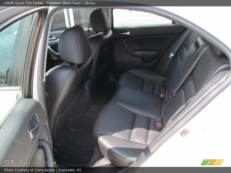 Premium White Pearl / Ebony 2008 Acura TSX Sedan