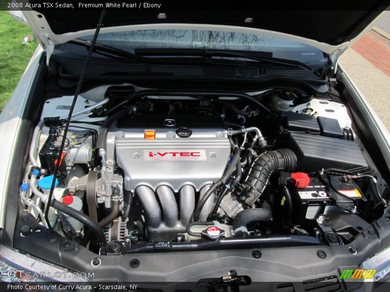 Premium White Pearl / Ebony 2008 Acura TSX Sedan