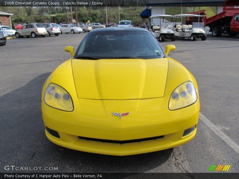 Velocity Yellow / Ebony 2008 Chevrolet Corvette Coupe