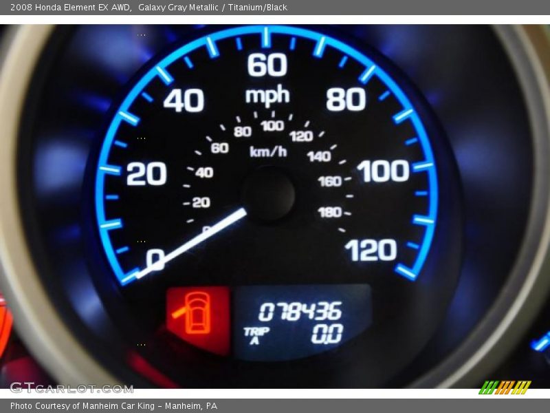 Galaxy Gray Metallic / Titanium/Black 2008 Honda Element EX AWD