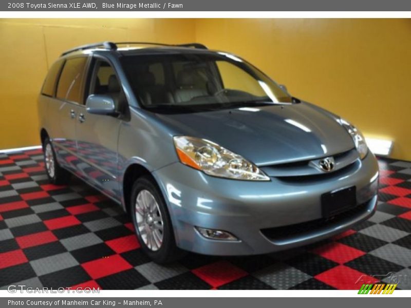 Blue Mirage Metallic / Fawn 2008 Toyota Sienna XLE AWD