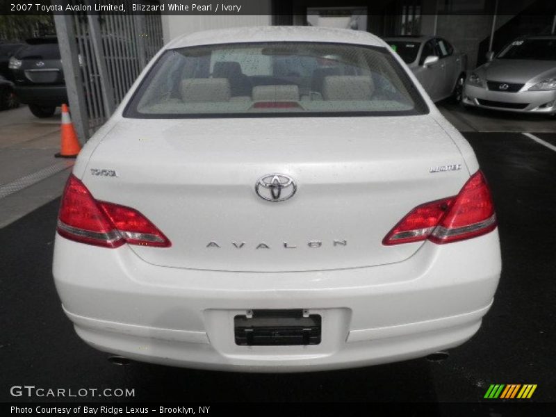 Blizzard White Pearl / Ivory 2007 Toyota Avalon Limited