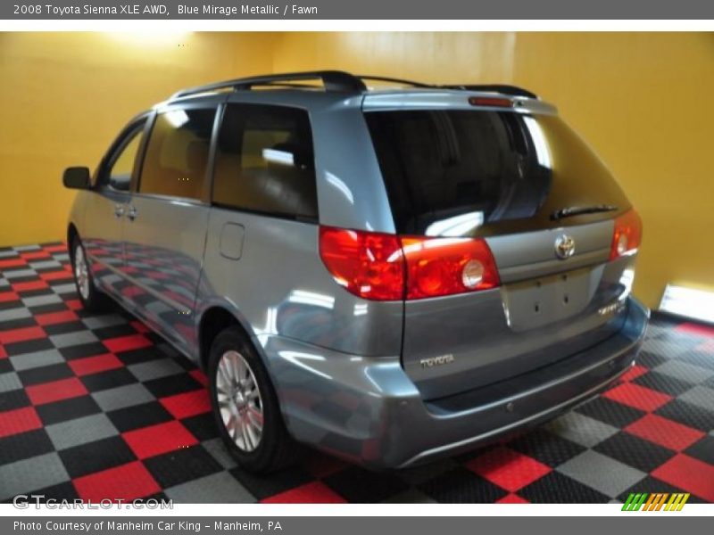 Blue Mirage Metallic / Fawn 2008 Toyota Sienna XLE AWD