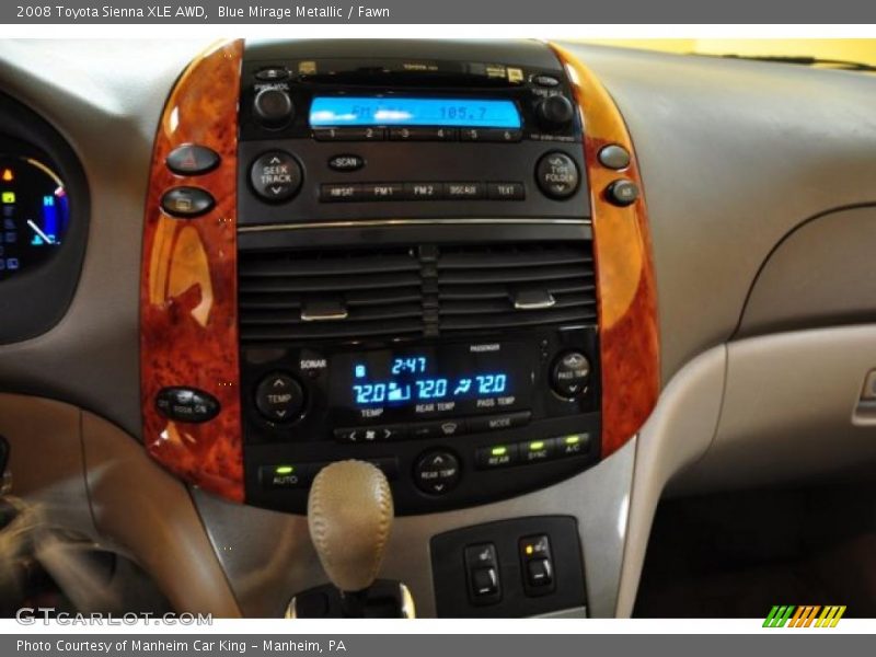 Blue Mirage Metallic / Fawn 2008 Toyota Sienna XLE AWD