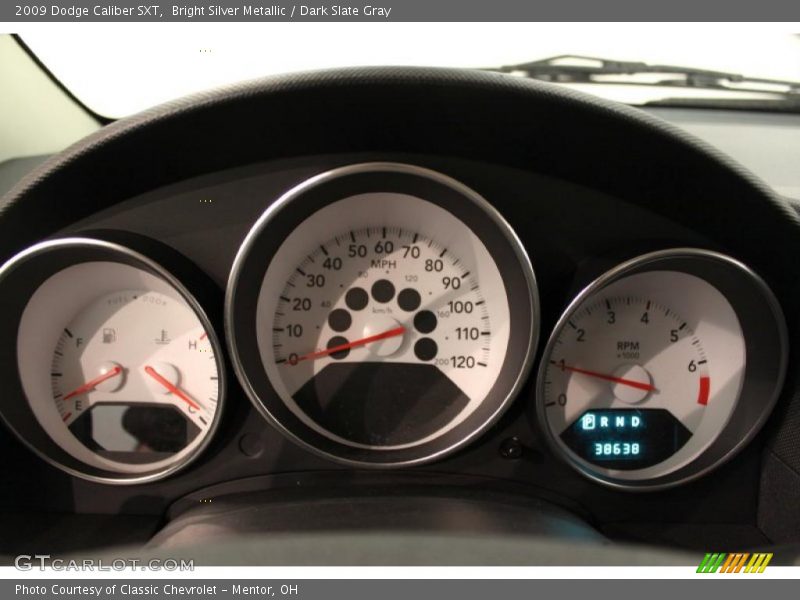Bright Silver Metallic / Dark Slate Gray 2009 Dodge Caliber SXT