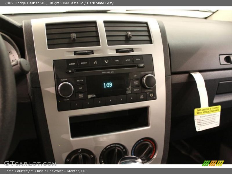 Bright Silver Metallic / Dark Slate Gray 2009 Dodge Caliber SXT