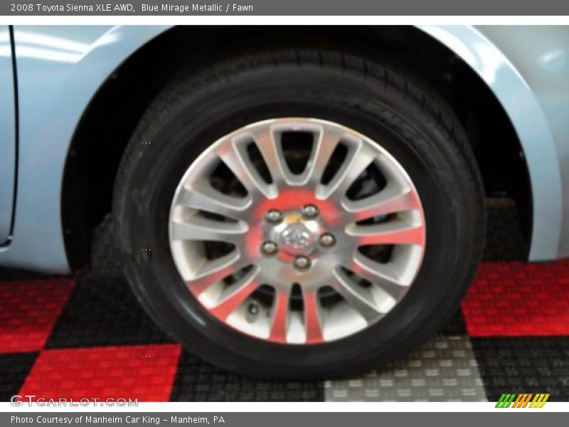 Blue Mirage Metallic / Fawn 2008 Toyota Sienna XLE AWD