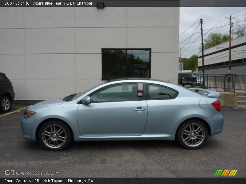 Azure Blue Pearl / Dark Charcoal 2007 Scion tC