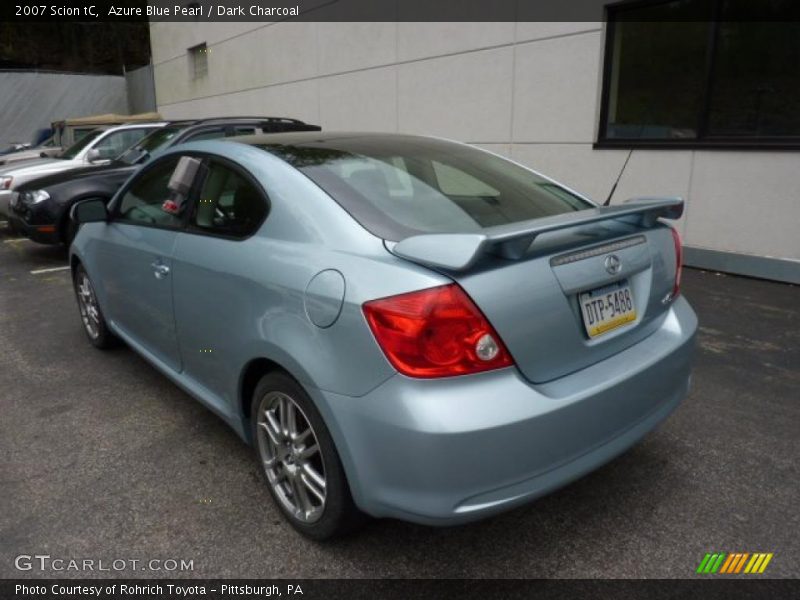 Azure Blue Pearl / Dark Charcoal 2007 Scion tC