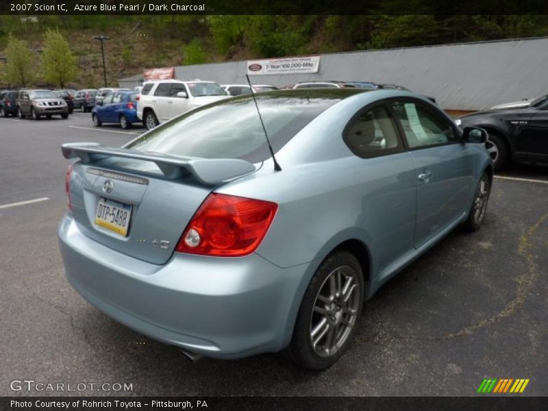 Azure Blue Pearl / Dark Charcoal 2007 Scion tC