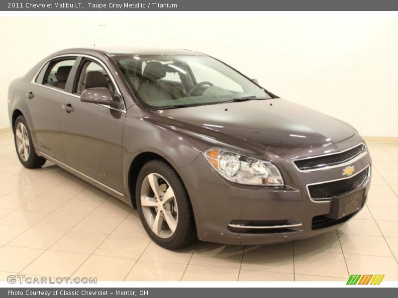 Taupe Gray Metallic / Titanium 2011 Chevrolet Malibu LT