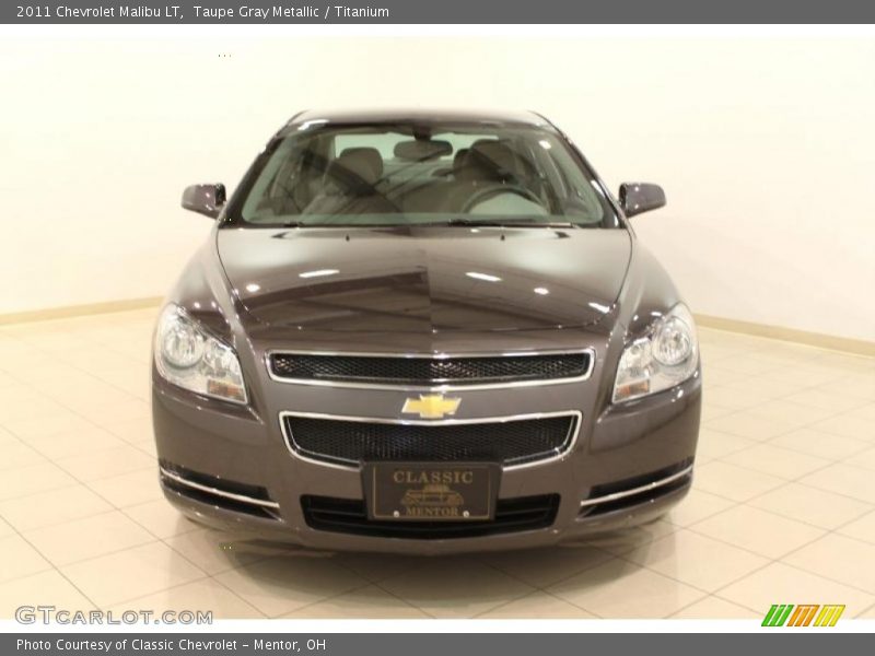 Taupe Gray Metallic / Titanium 2011 Chevrolet Malibu LT