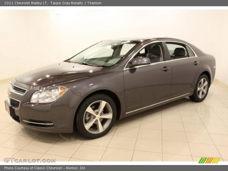 Taupe Gray Metallic / Titanium 2011 Chevrolet Malibu LT