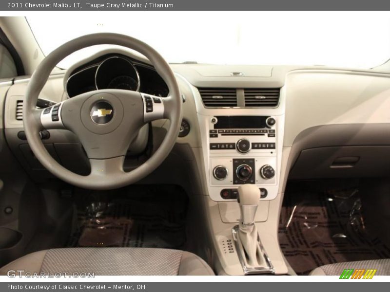 Taupe Gray Metallic / Titanium 2011 Chevrolet Malibu LT
