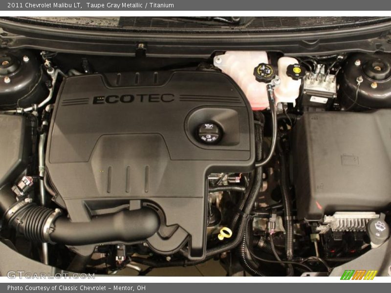 Taupe Gray Metallic / Titanium 2011 Chevrolet Malibu LT