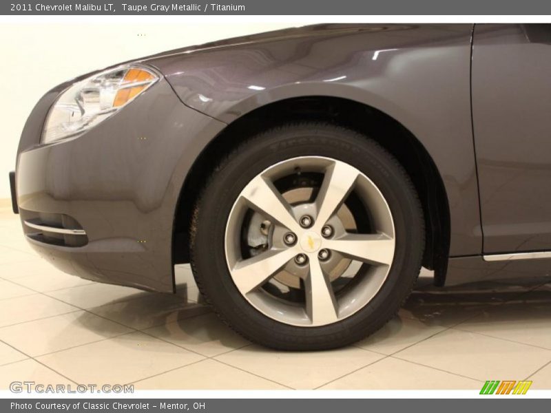 Taupe Gray Metallic / Titanium 2011 Chevrolet Malibu LT