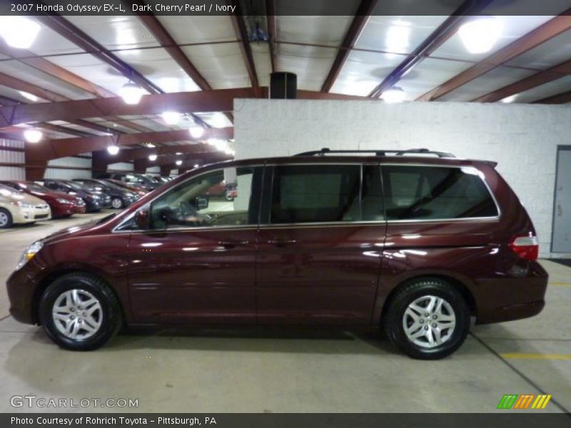 Dark Cherry Pearl / Ivory 2007 Honda Odyssey EX-L