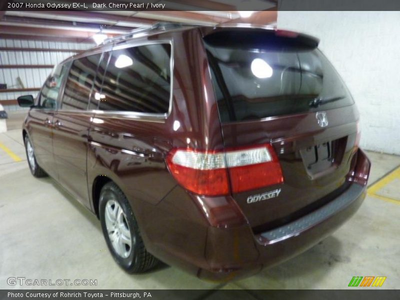Dark Cherry Pearl / Ivory 2007 Honda Odyssey EX-L